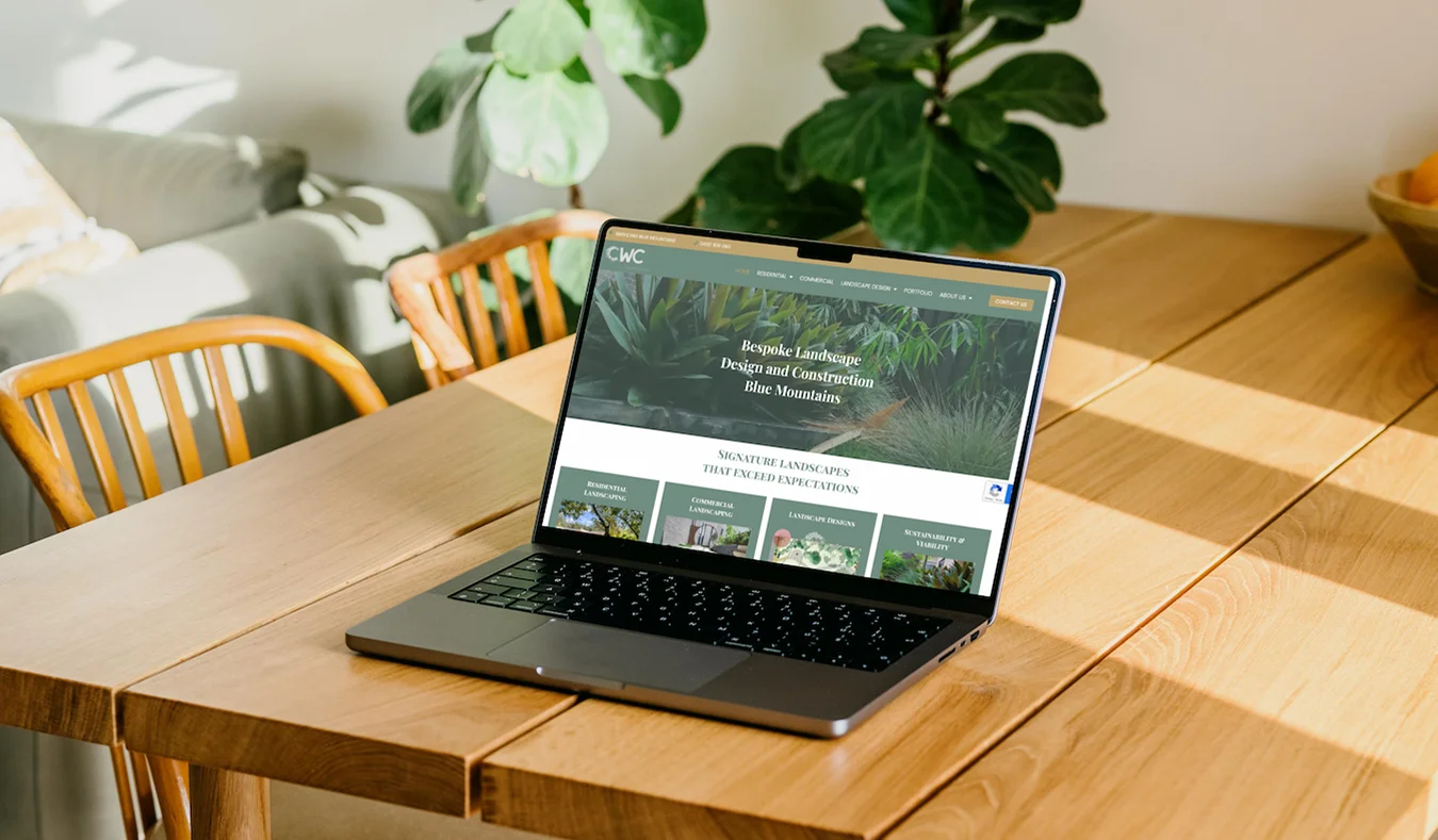 CWC web on laptop