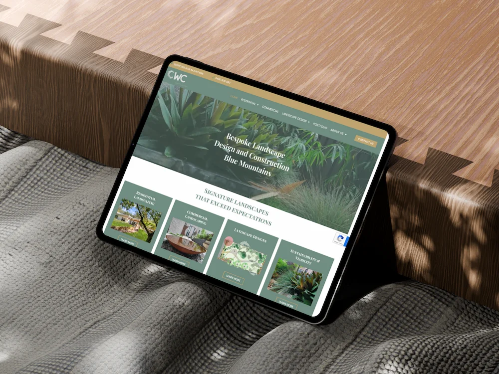 CWC web on tablet