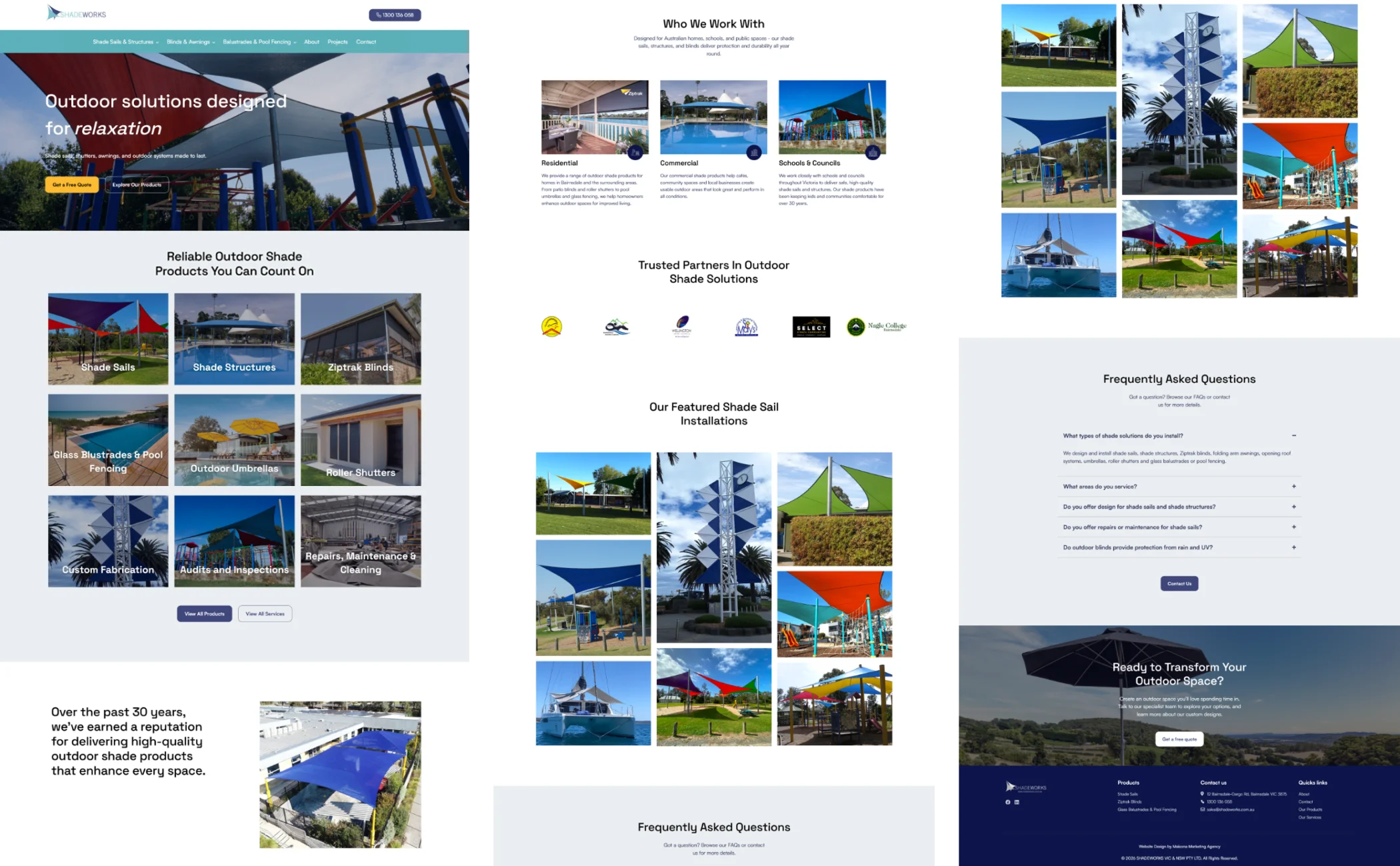 Shadeworks website overview