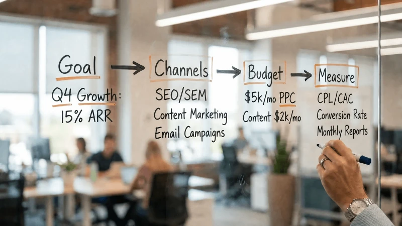 marketing-strategy-goals-channels-budget-measure