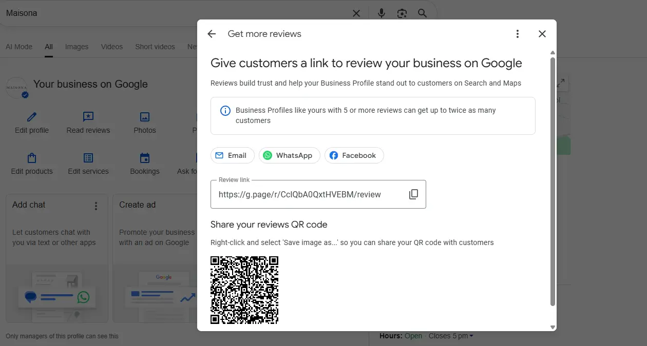 Share My Google Business Reviews
