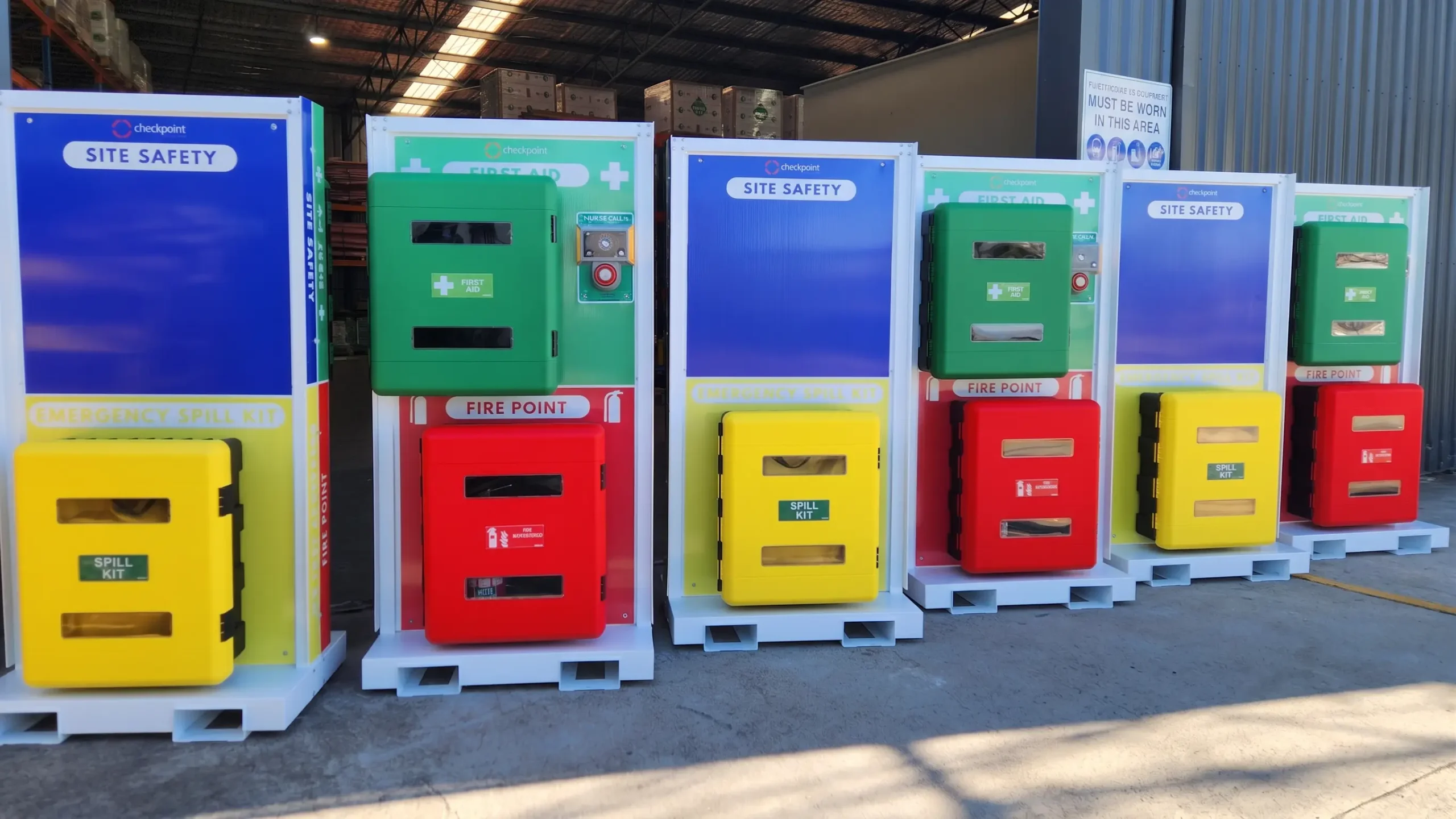 Checkpoint site safety station