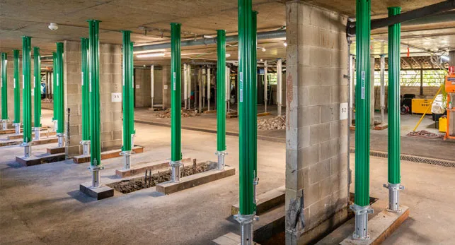 Legend Hire project with propping and shoring stock